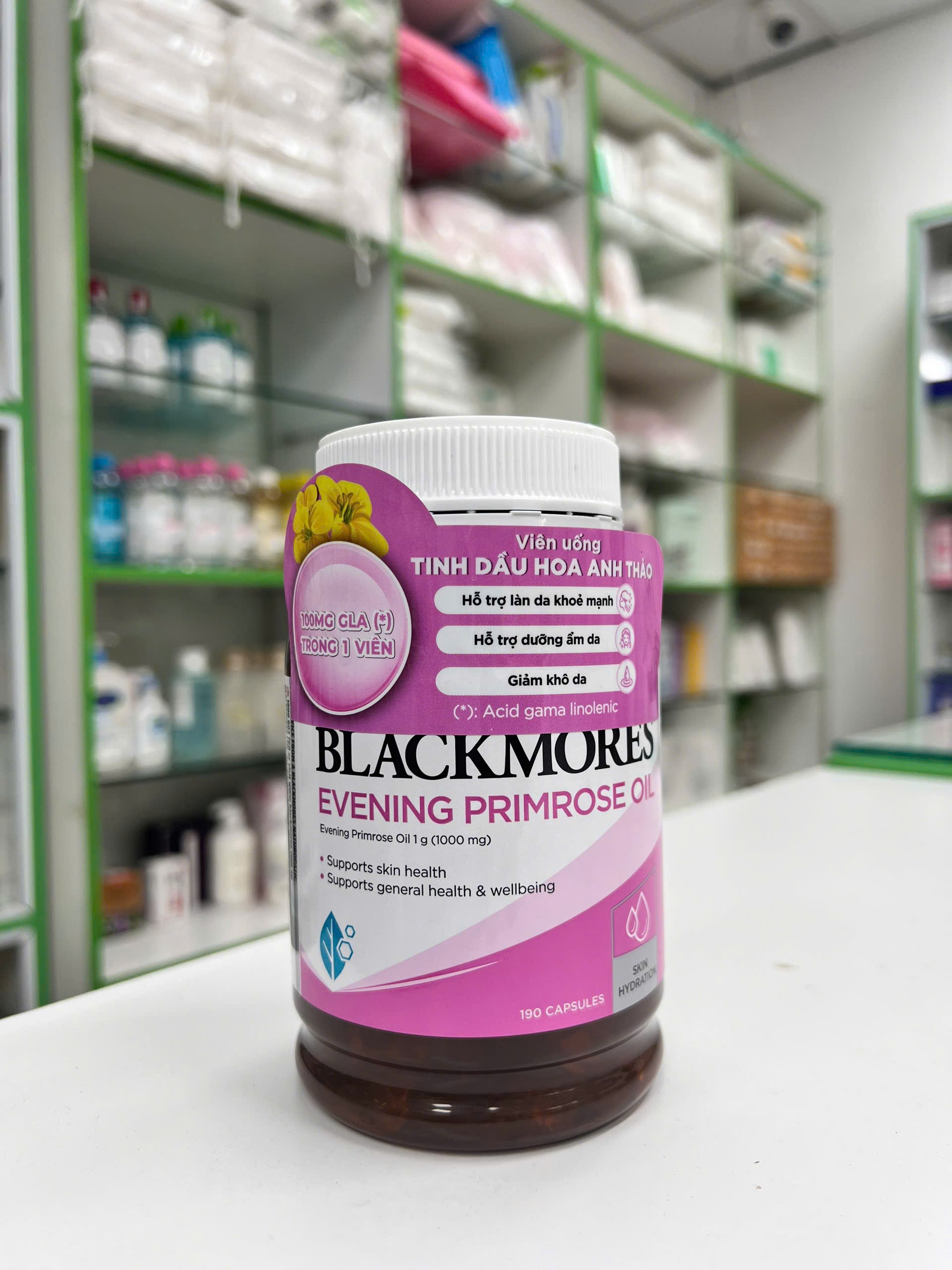 BLACKMORES EVENING PRIMROSE OIL — lọ viên uống hoa anh thảo Blackmores 190 capsules